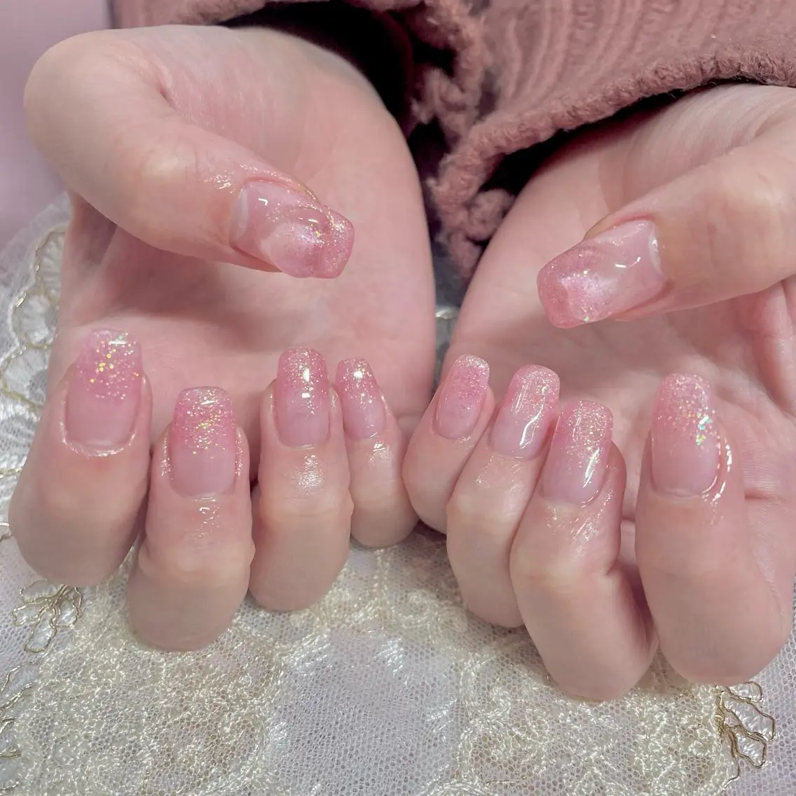 ネイル クリアネイル ハート ワンカラーネイル J terrace Nailのネイルデザイン