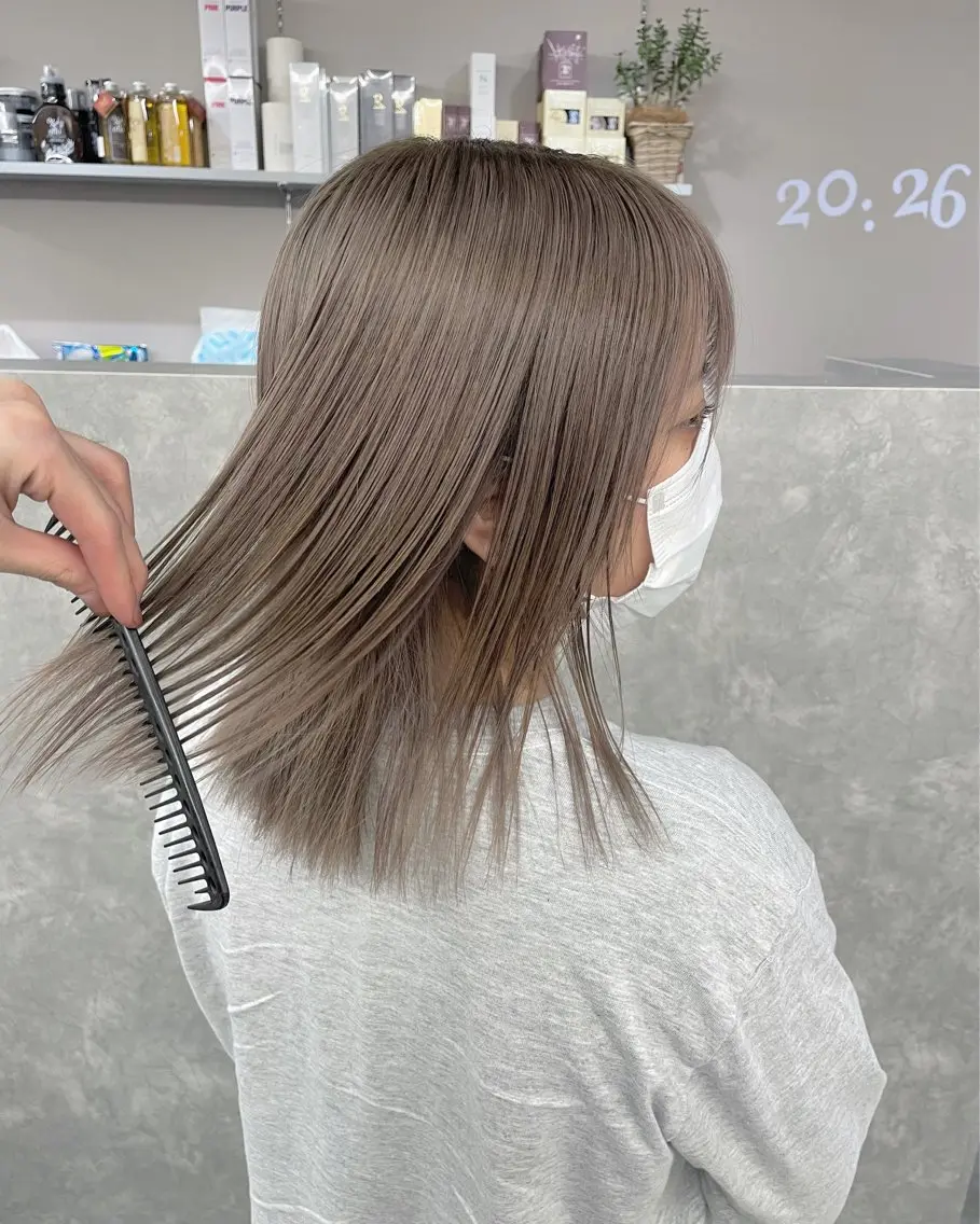 ミディアム カラー ヘアカラー 艶髪/透明感カラー tawadaのヘアスタイル
