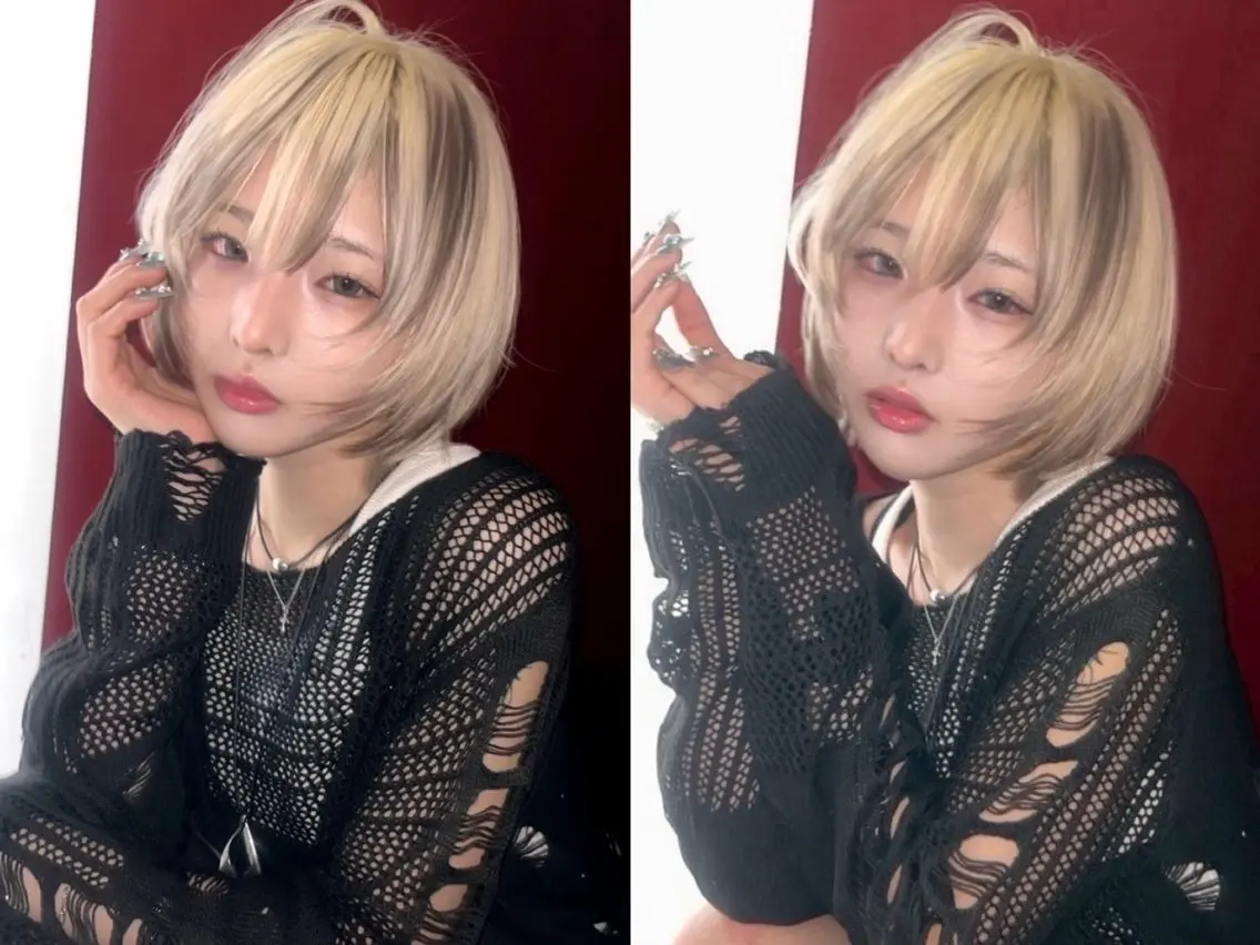 ショート カラー カット ヘアカラー トリートメント ウルフ🦋小顔・ 顔周り❤︎ ͛めいのヘアスタイル