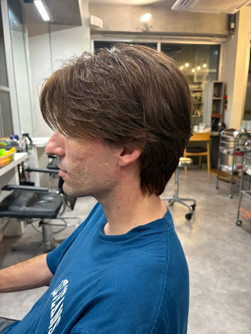パーマ メンズ フェザーパーマ メンズパーマ カット パーマ カットモデル 募集/廣田歩のヘアスタイル
