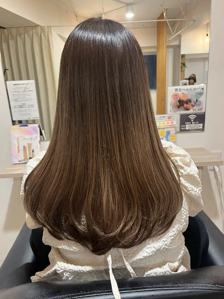 ロング 骨格/顔型/パーソナ ルカラー診断/中野のヘアスタイル