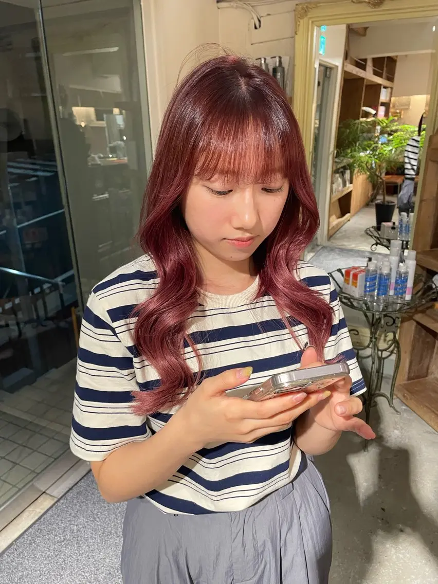 ロング カラー ヘアカラー 透明感カラー🫧/ レイヤー/髪質改善のヘアスタイル