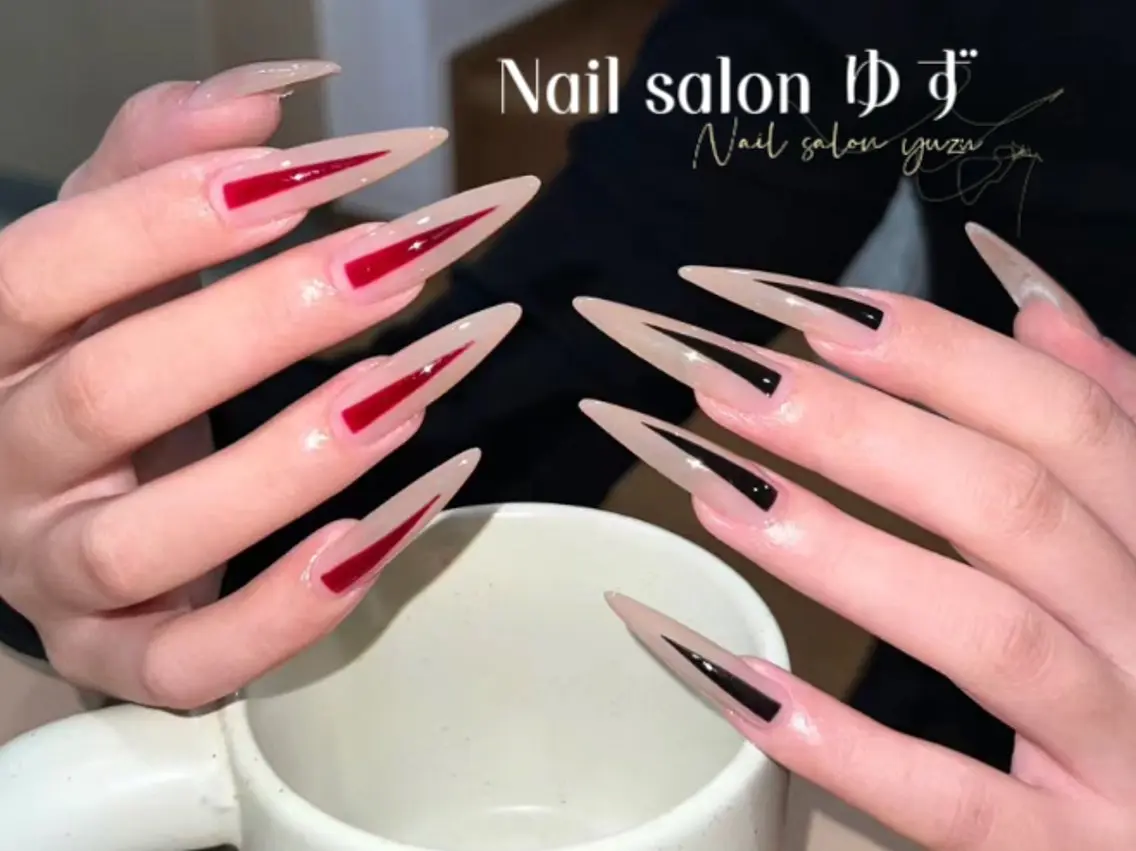 ネイル カジュアル チークネイル フットネイル フレンチネイル ジェルネイル ゆず- Nail Salonのネイルデザイン