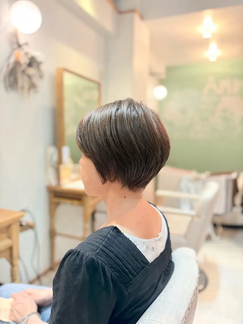 ショート ゆとり 茨木/ショートボブのヘアスタイル