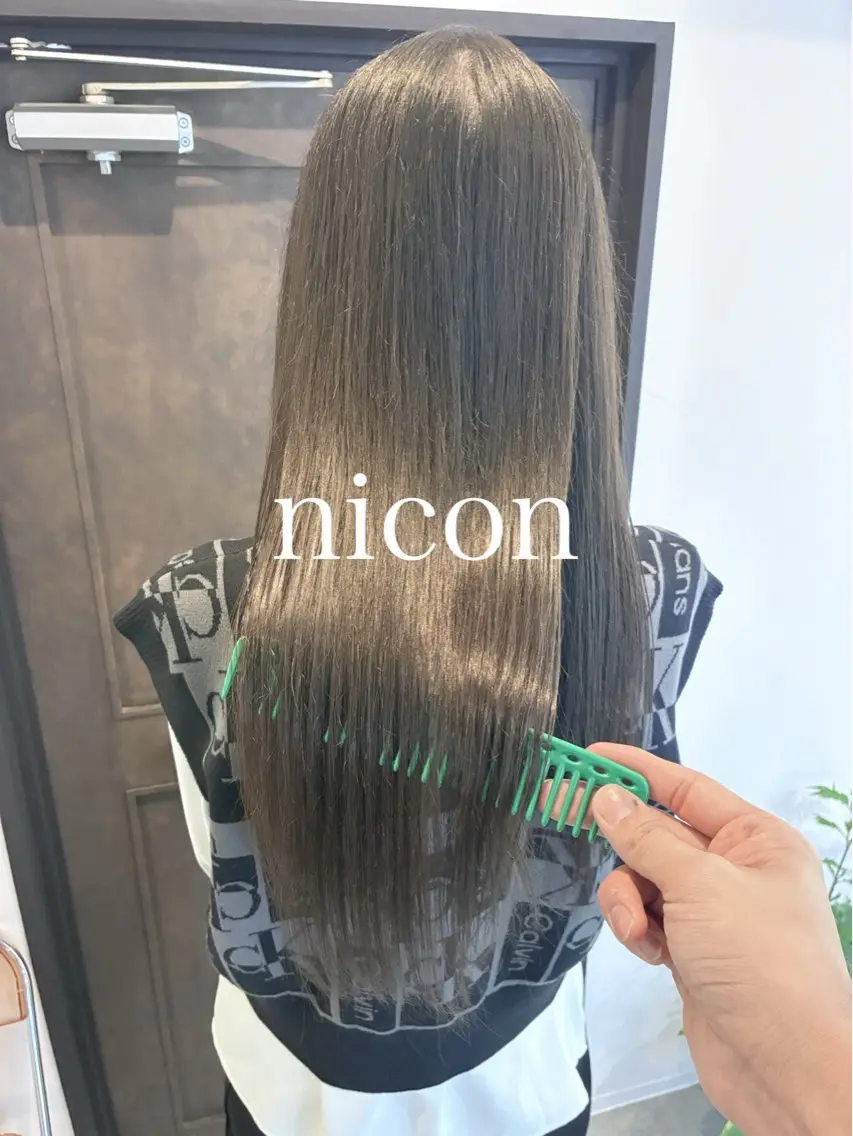 ロング 髪質改善 髪質改善カラーのヘアスタイル