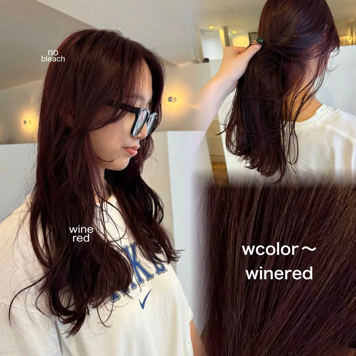 ロング カラー ブリーチ ダブルカラー インナーカラー ブリーチなしカラー ピンクカラー カット ヘアカラー トリートメント YARD.長田 唯のヘアスタイル