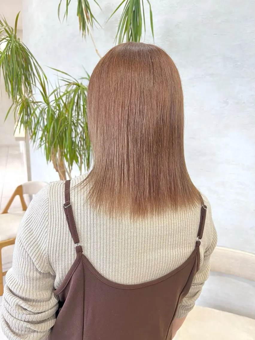ミディアム 髪質改善カラー /レイヤーカットのヘアスタイル