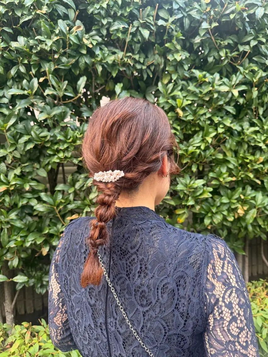ミディアム ヘアアレンジ 中司 莉菜のヘアスタイル
