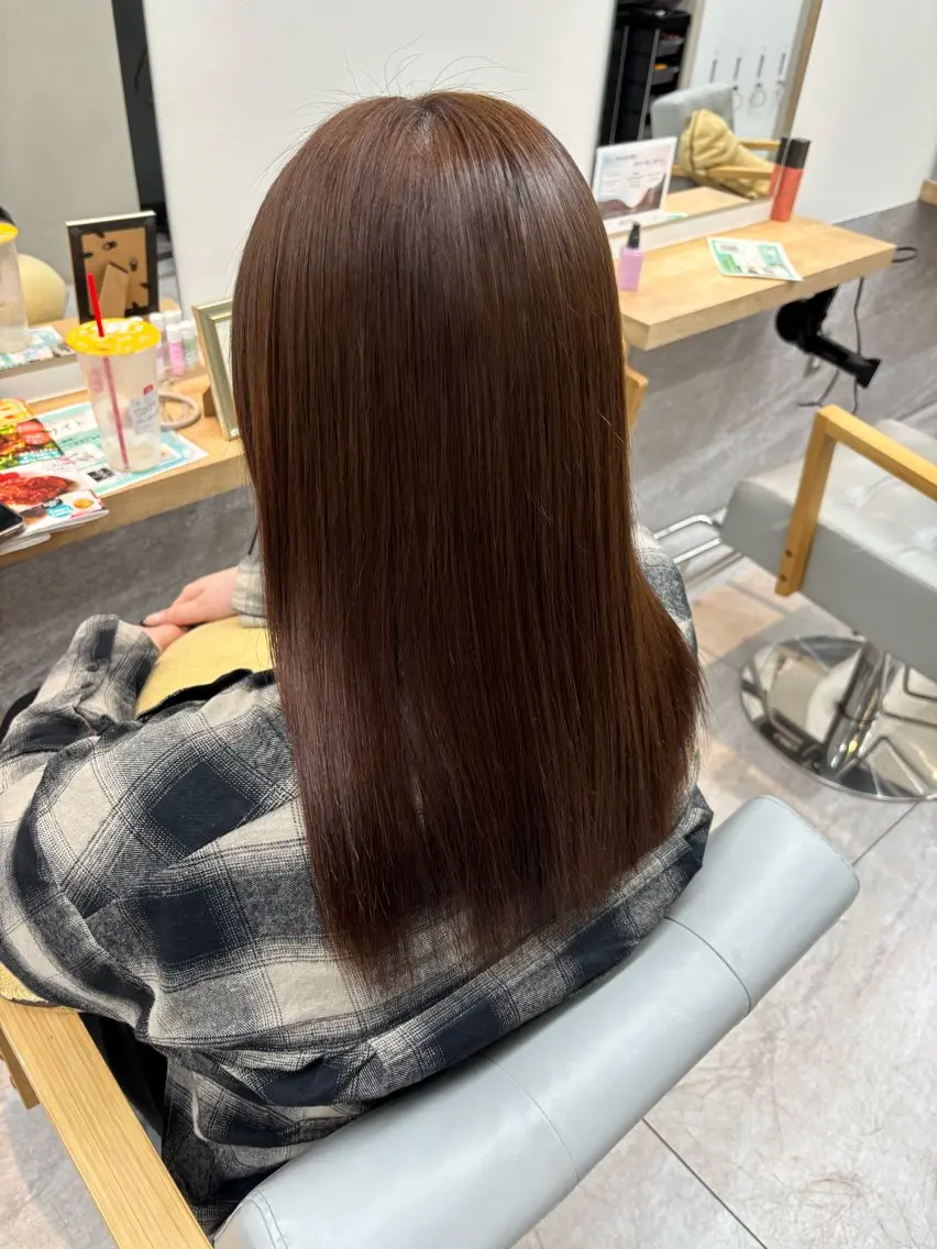 カラー ブラウンカラー 🍀あんず Nosh/博多のヘアスタイル