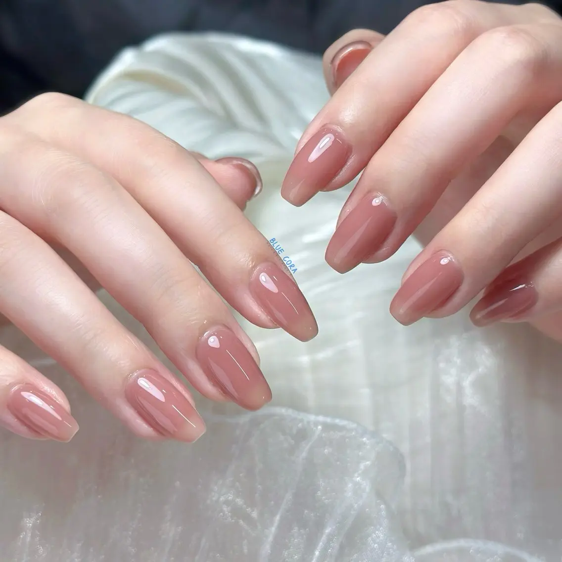 ネイル クリアネイル ハンドネイル ハンドケア BLUE CORAのネイルデザイン