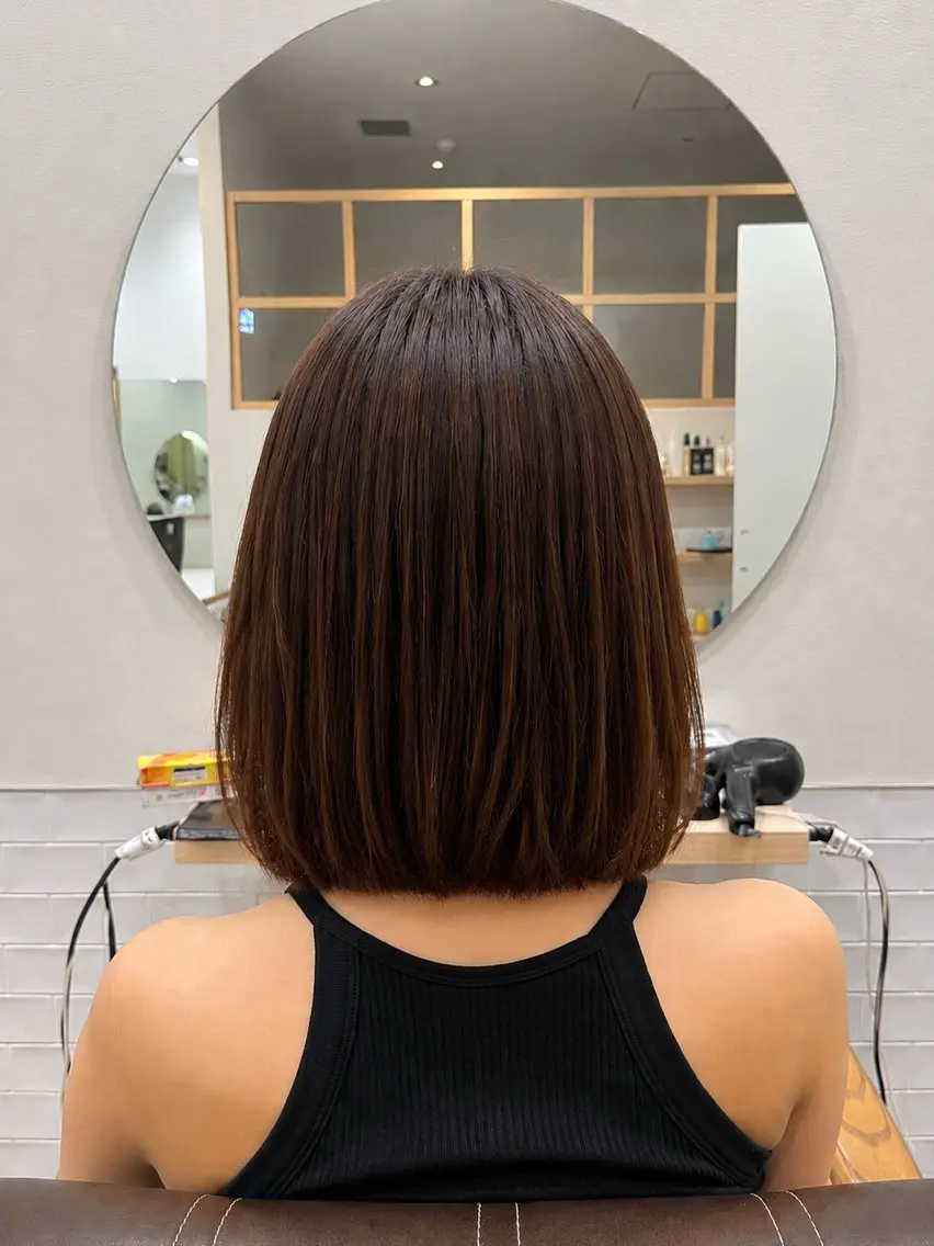 ミディアム レディースカット/ ヒグレアキコのヘアスタイル