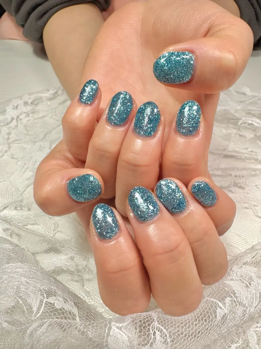ネイル ラメ(グリッター) ワンカラーネイル PECO. NAILSALONのネイルデザイン