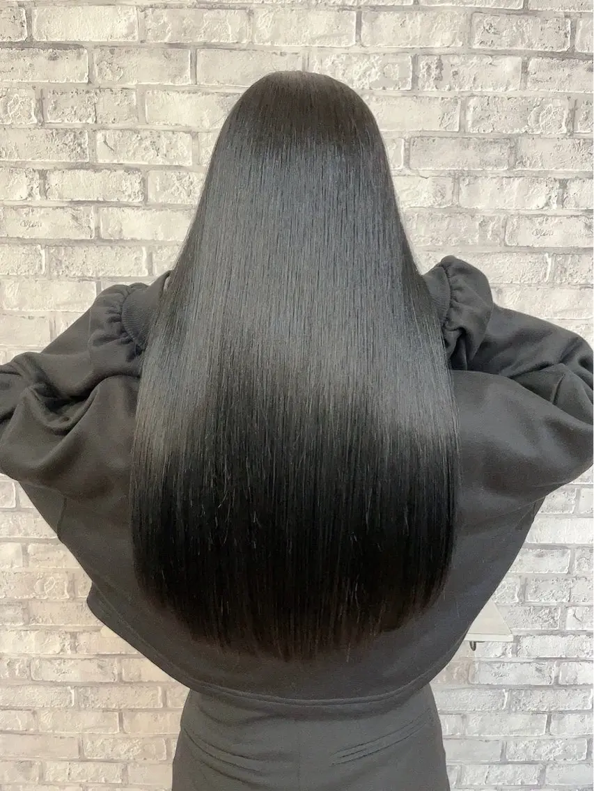 ロング 縮毛矯正 カラーモデル募集 すがっちのヘアスタイル