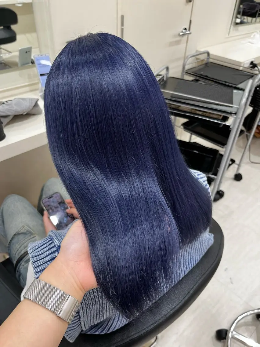 ミディアム カラー ヘアカラー 💟RINNA 艶カラー💟のヘアスタイル