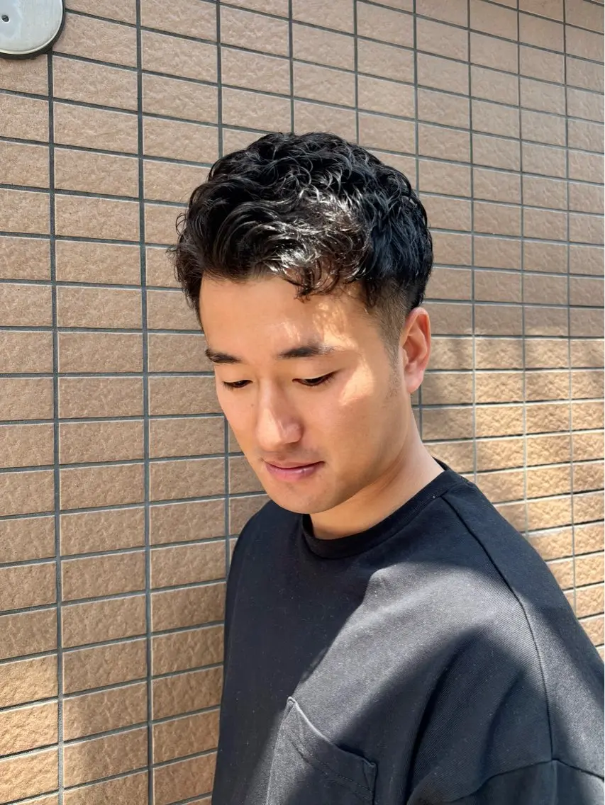 ショート パーマ メンズ 南 (Minami)のヘアスタイル
