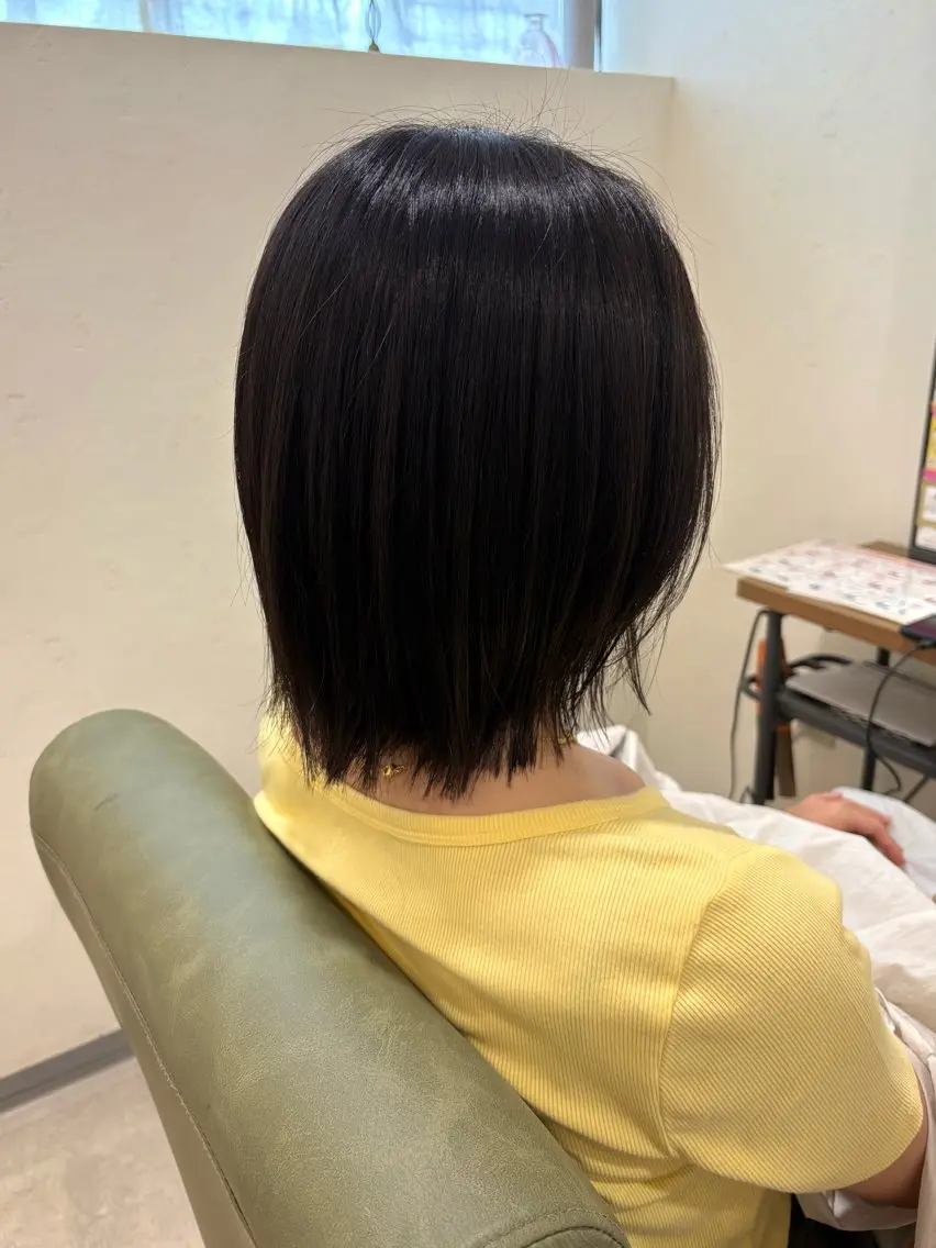 ミディアム ボブレイヤー ボブ レイヤーカット 艶感暖色カラー /ボブ/瀬戸山舞のヘアスタイル