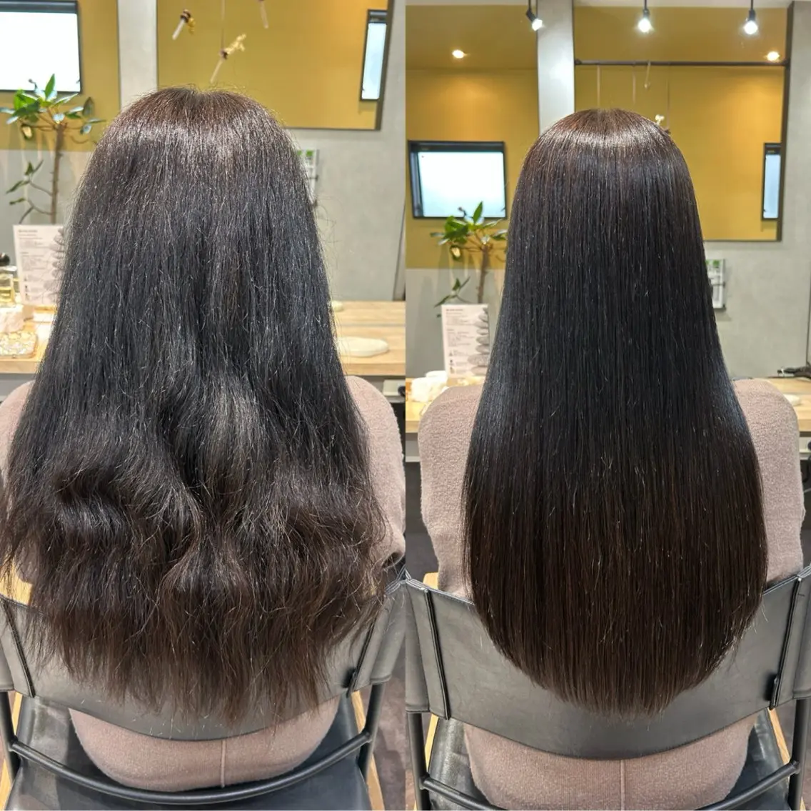 ロング パーマ 髪質改善 ストレートパーマ カット 縮毛矯正 トリートメント hubhair レイヤー/透明感のヘアスタイル