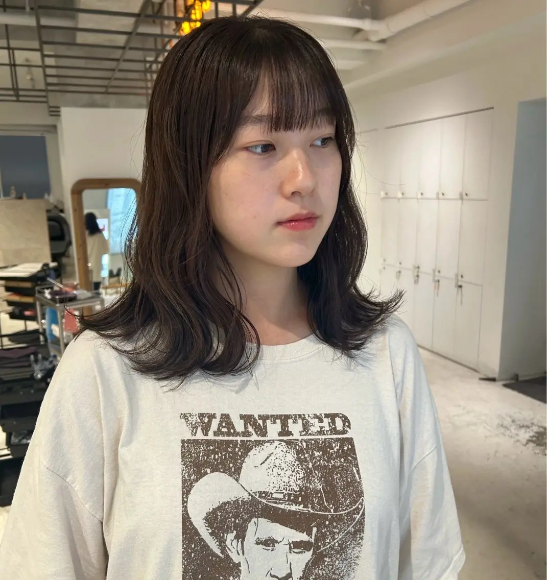 ミディアム カラー ベージュカラー ラベンダーカラー ラベンダーベージュ カット ヘアカラー トリートメント 透明感カラー🫧 nanohaのヘアスタイル