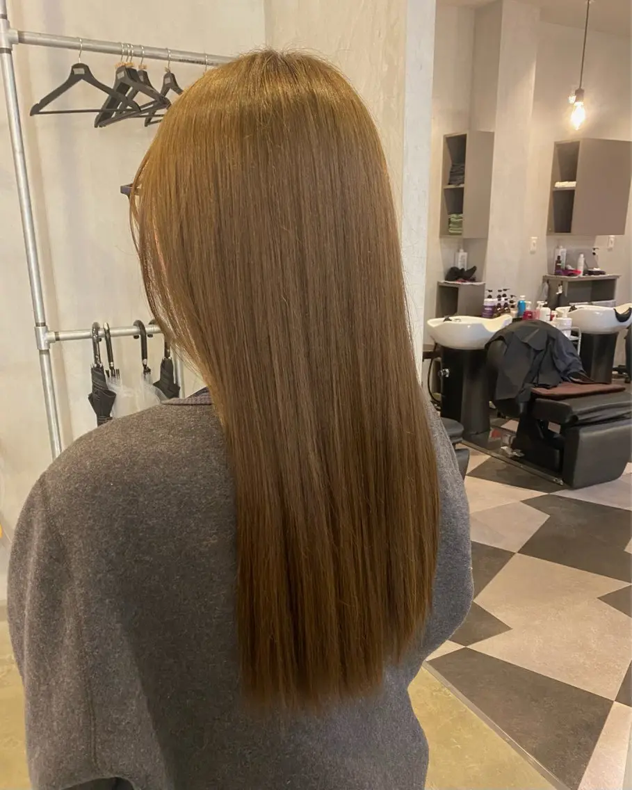 ロング カラー ベージュカラー オリーブベージュ Hina カットモデル募集中のヘアスタイル
