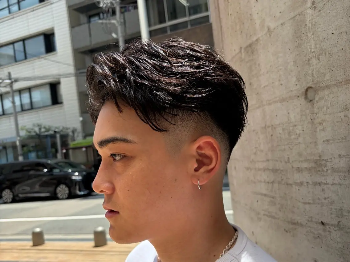 ショート パーマ メンズ 森長 マコトのヘアスタイル