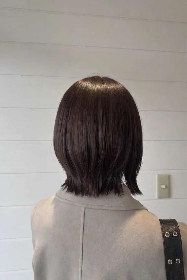 ミディアム ボブ くびれヘア レイヤーカット 可愛く爽やかに🫧｜ elve水戸 脩貴のヘアスタイル