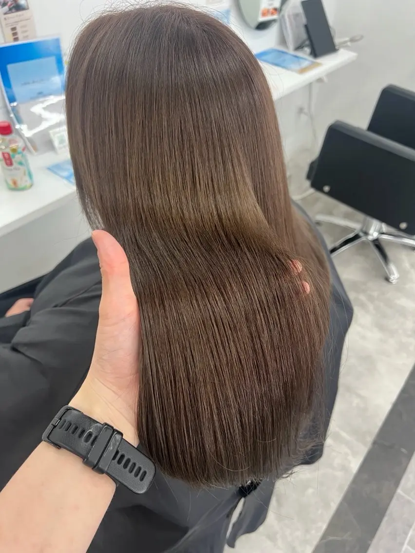 カラー & 髪質改善トリートメント🫧🤍✨(4step treatment)の写真