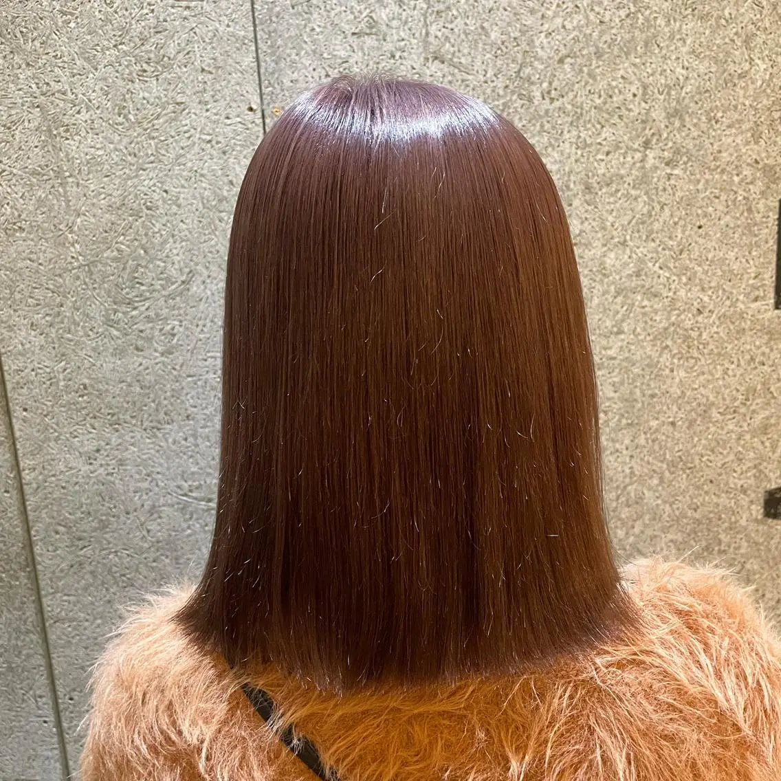 セミロング カラー カット ヘアカラー 💘韓国レイヤー上 品カラーruru💘のヘアスタイル