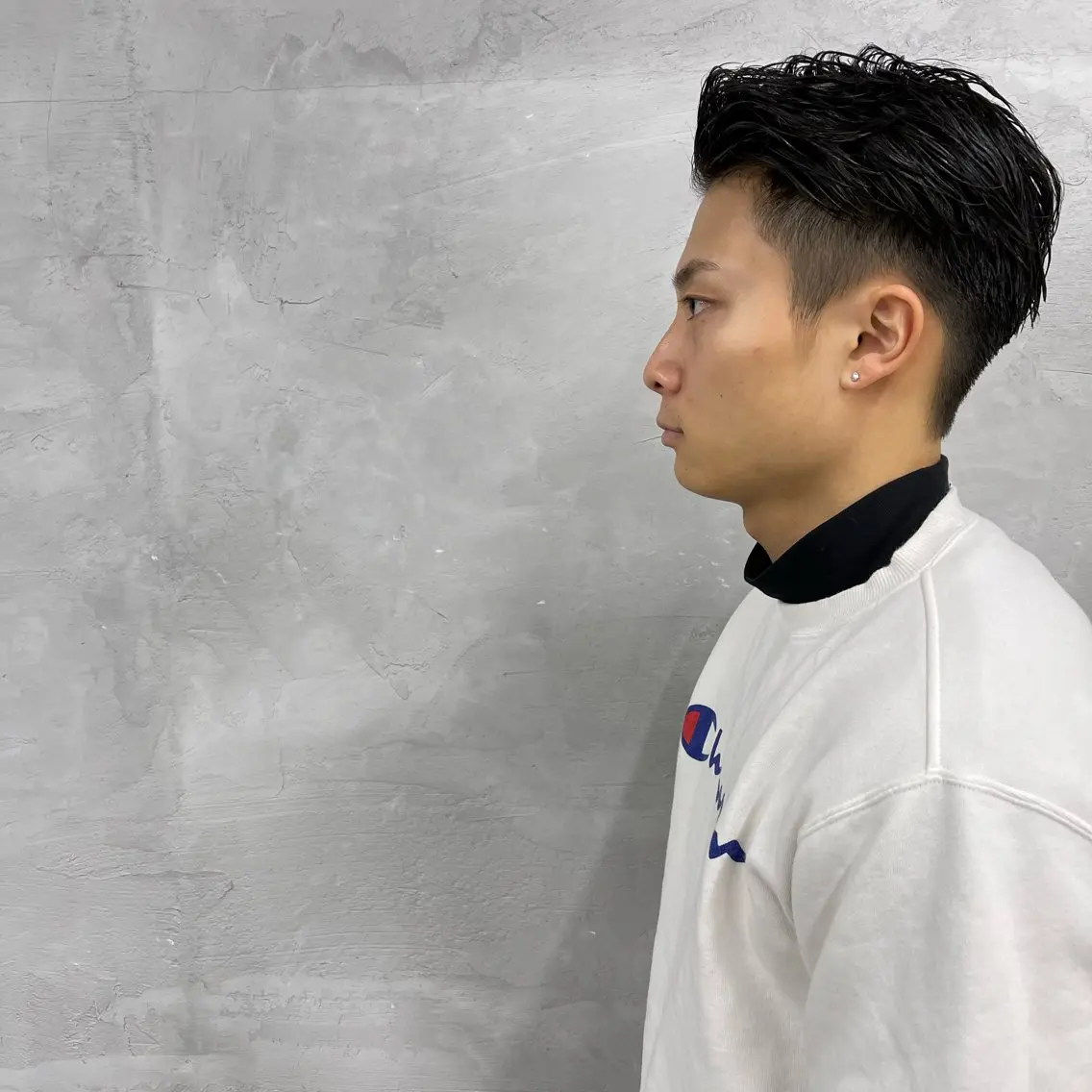 ショート メンズ オールバック カット 田畑 智規のヘアスタイル