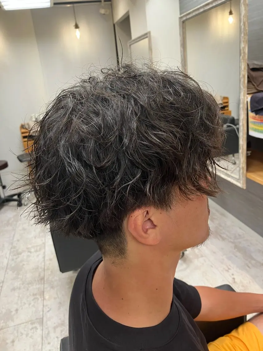 パーマ メンズ カット パーマ メンズ特化/パーマ/ フェードWATARUのヘアスタイル