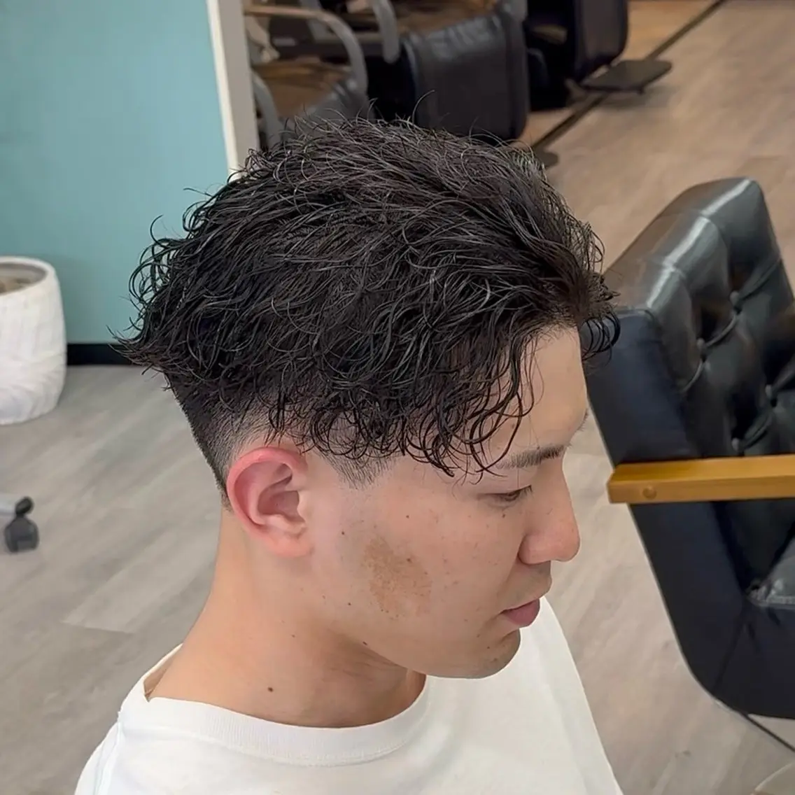 ショート パーマ メンズ カット パーマ メンズカット/パーマ 川崎　智大のヘアスタイル