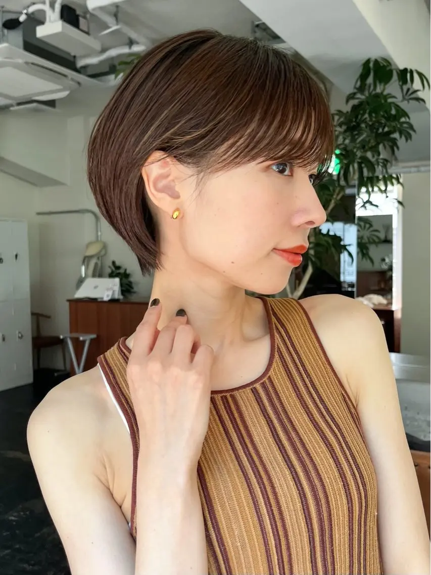 ショート ショートボブ ボブ ショートヘア 銀座 ショートヘア Nakasanのヘアスタイル