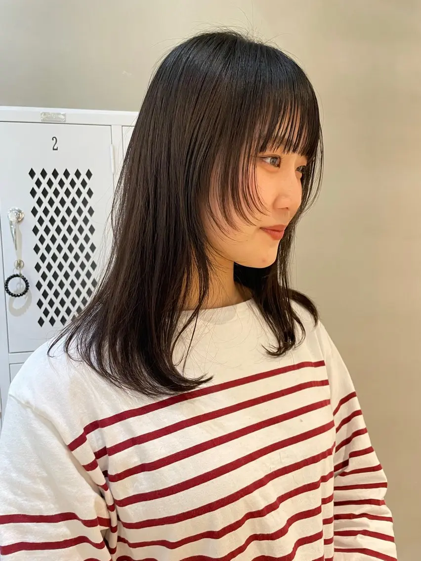 ミディアム カラー レイヤーカット レピア chiharuのマツエク・マツパデザイン