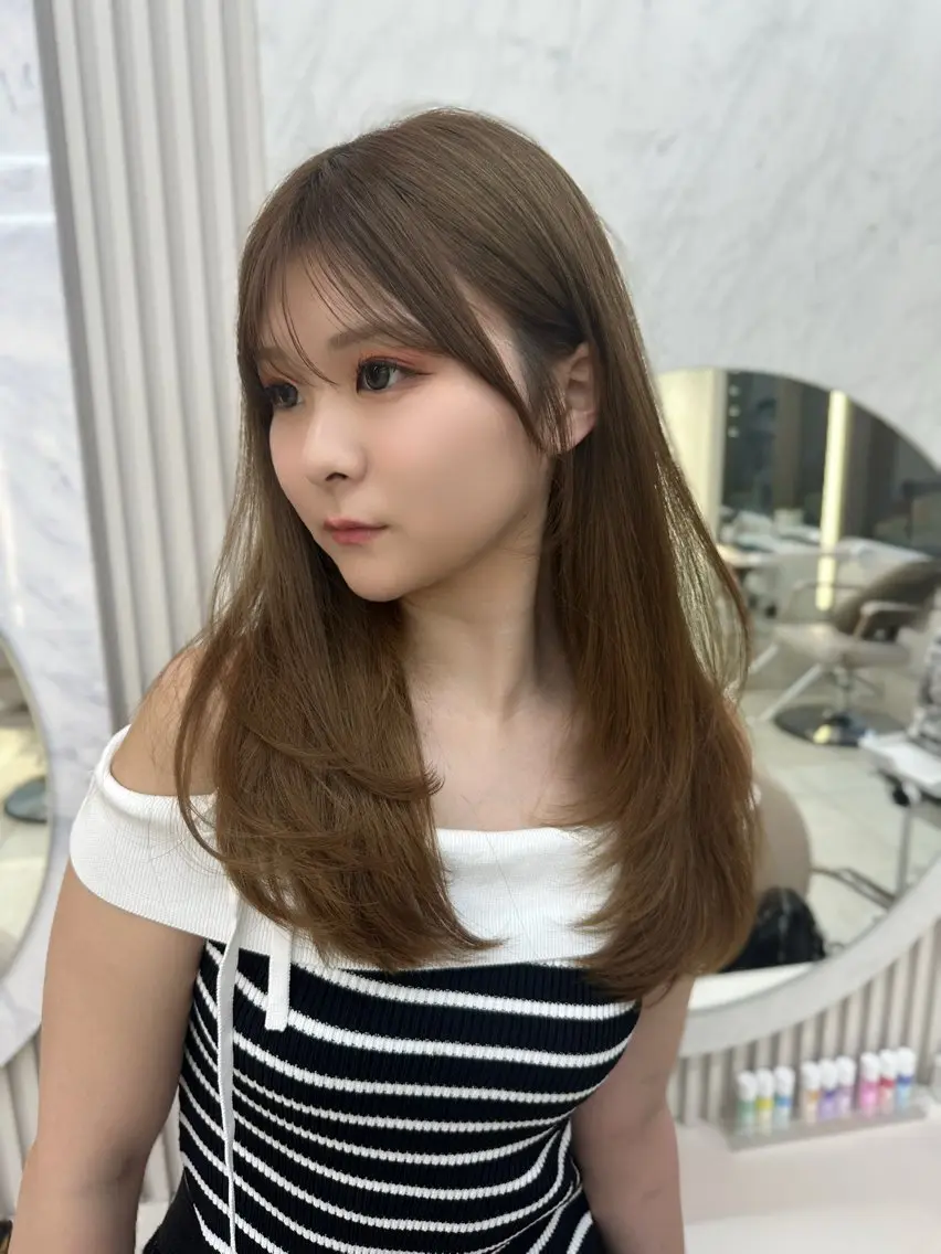 ロング 🍑韓国風レイヤー 🍑莉子のヘアスタイル