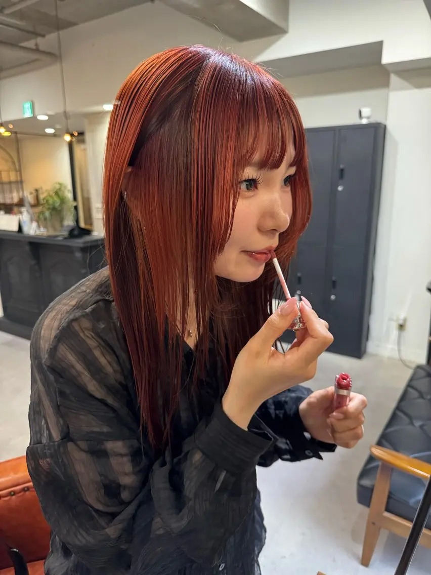 ミディアム カラー 透明感カラー ボブ 大人ボブと似合 わせカラー/馬場 翼のヘアスタイル