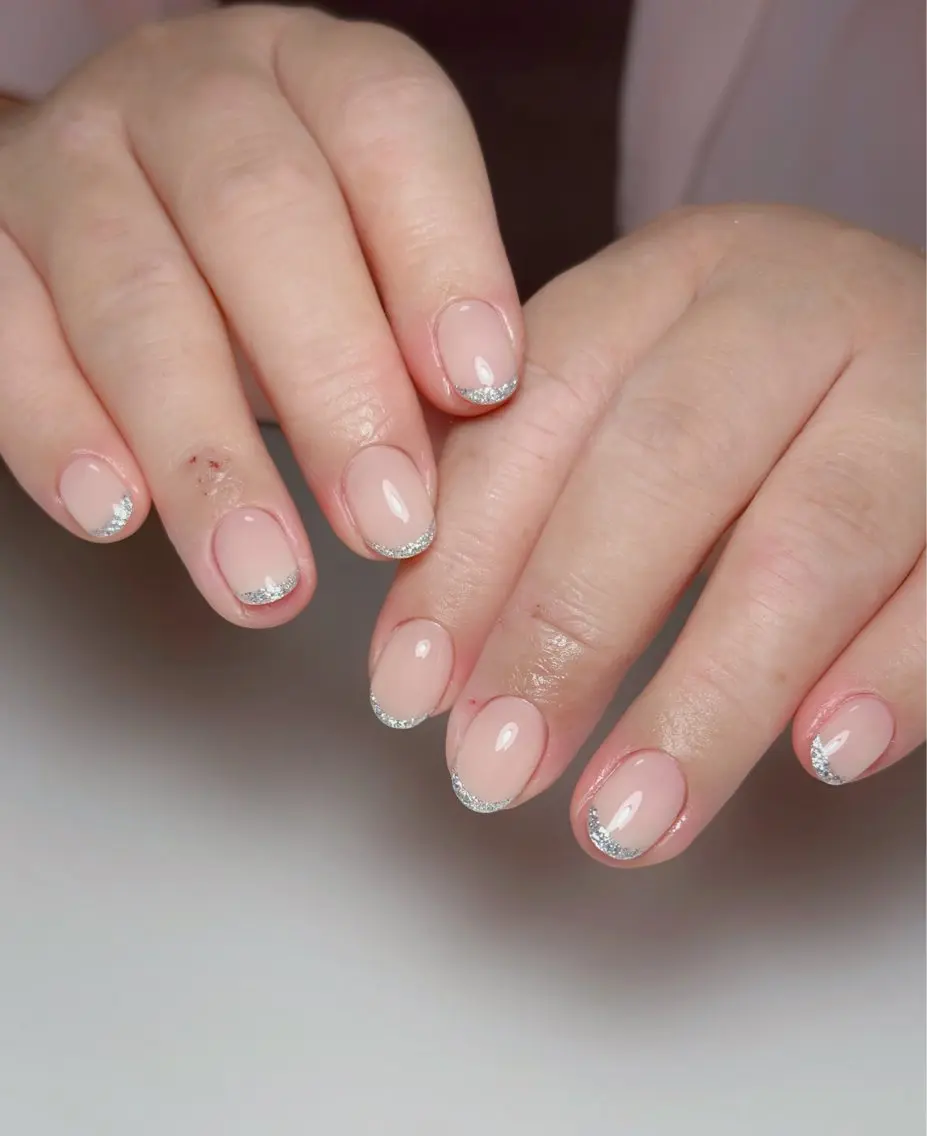 ネイル オーロラネイル 長さ出し フットネイル 韓国ネイル ラメ(グリッター) ハンドネイル 👍thumbs up nail👍のネイルデザイン