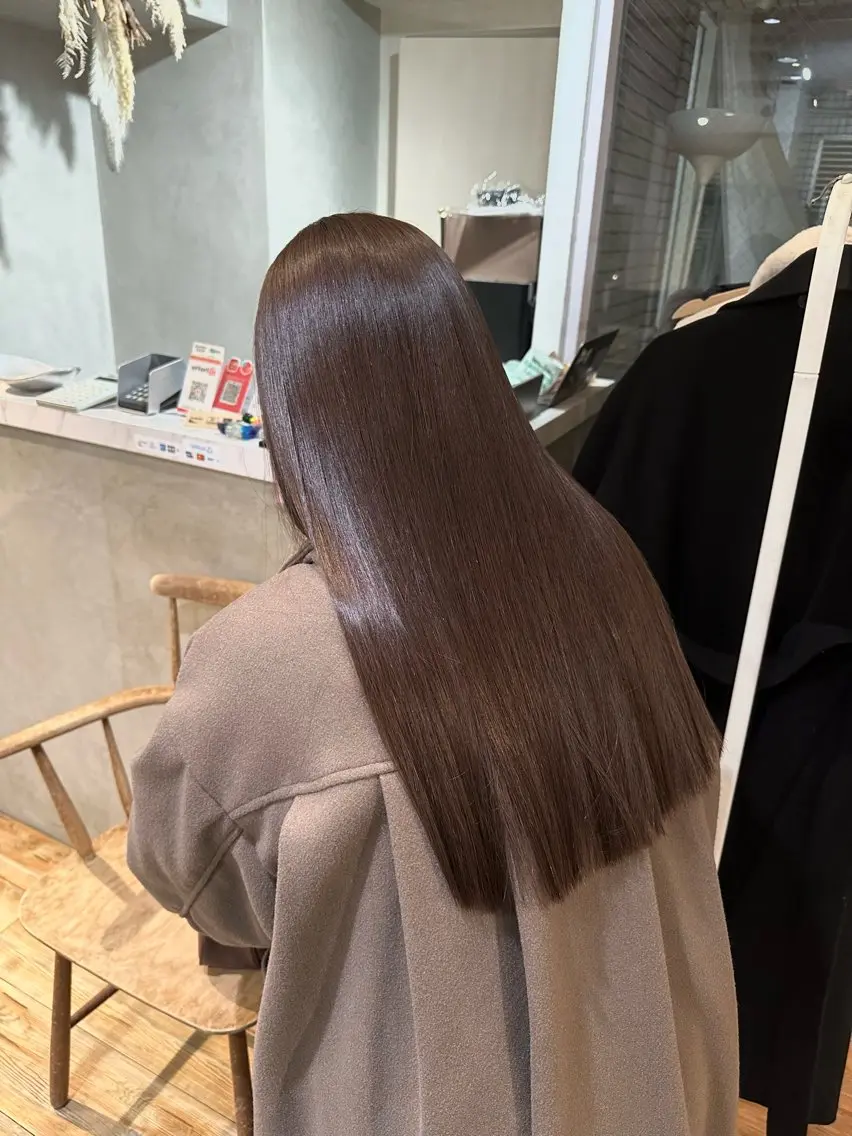 ロング カラー ヘアカラー トリートメント 透明感/赤み消し reikoのヘアスタイル