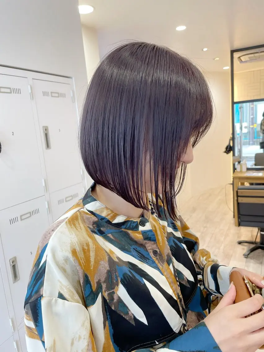 ショート カラー ボブ カット ヘアカラー トリートメント 高尾亮輔/ ボブ特化美容師のヘアスタイル