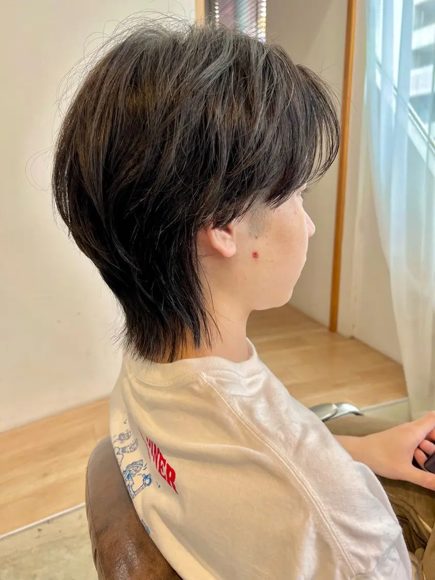 ショート パーマ メンズ メンズパーマ カット パーマ トリートメント タカハシ ハヤトのヘアスタイル