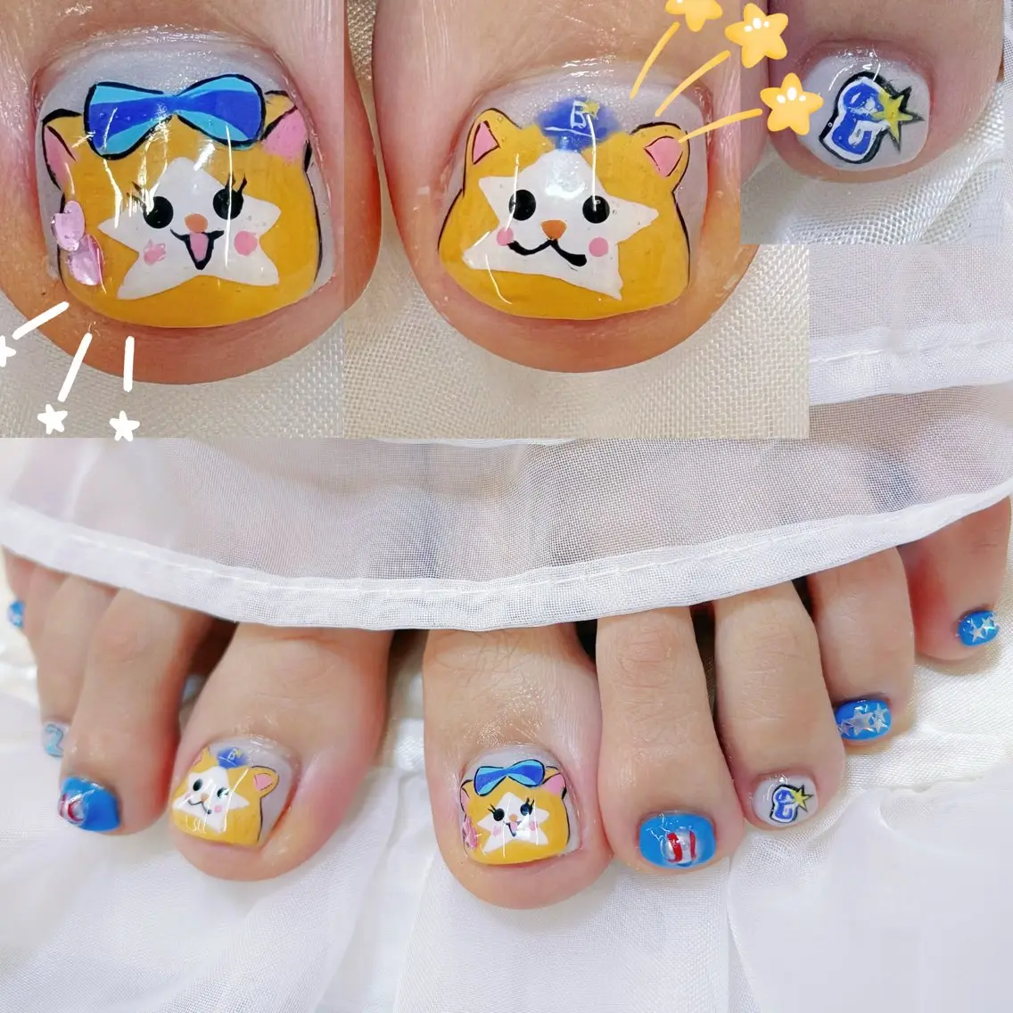 ネイル フットネイル 持ち込み Ayu ꕤ︎︎。°⋆のネイルデザイン