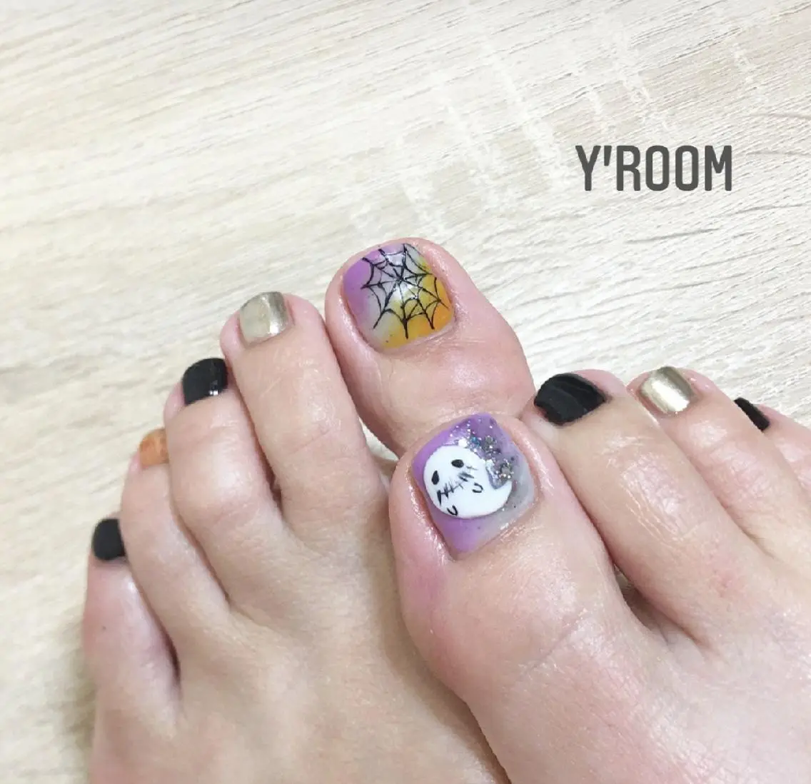 ネイル ジェルネイル ハロウィン ニュアンスネイル ワンカラーネイル パラジェル YUKA （ネイリスト）のネイルデザイン