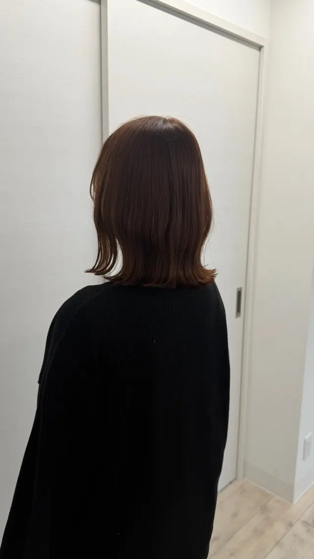 ミディアム くびれヘア 篠田 奈々のヘアスタイル