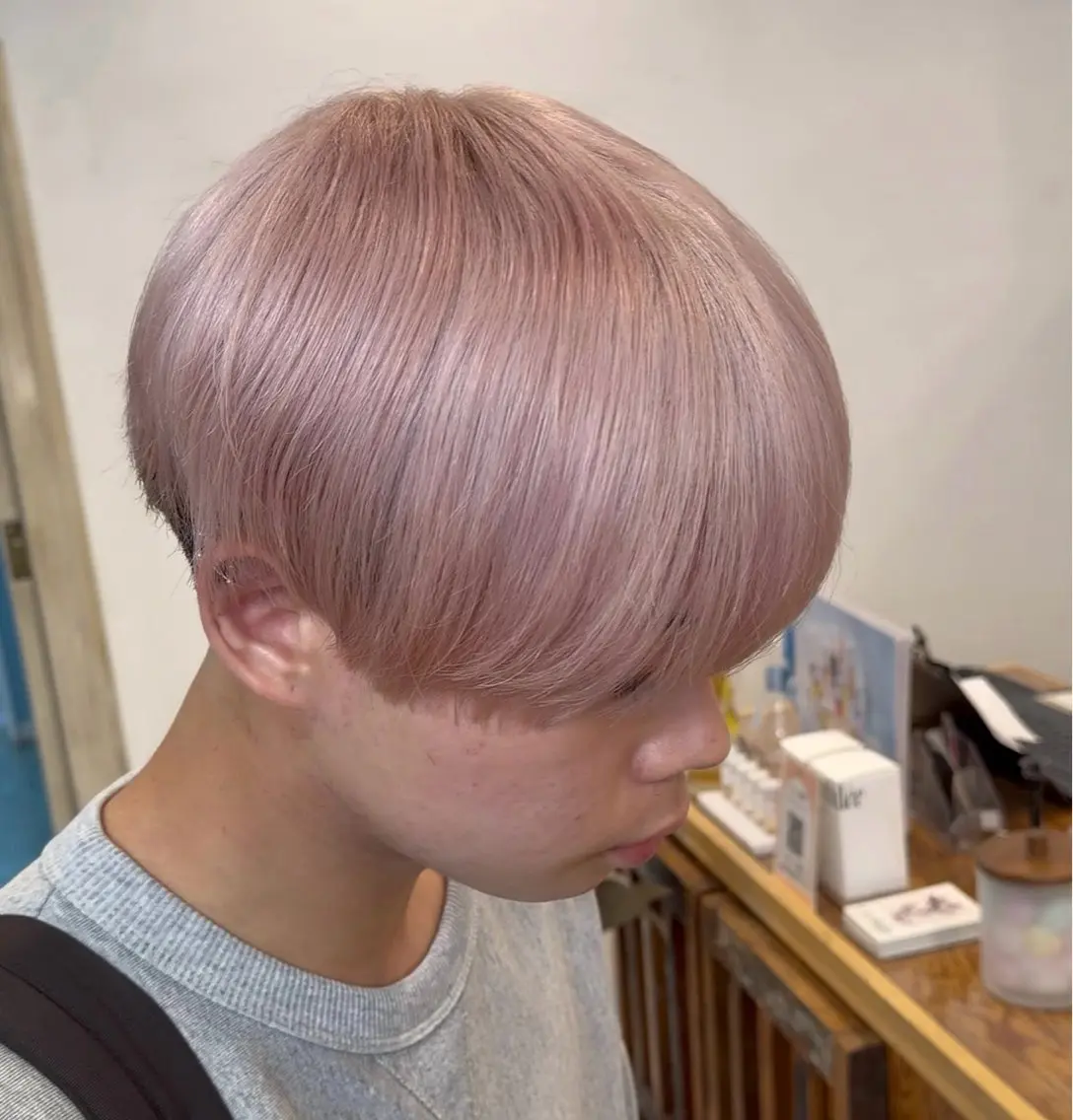 ショート ヘアカラー トリートメント メンズ複雑履歴修正 ／サイバアサトのヘアスタイル