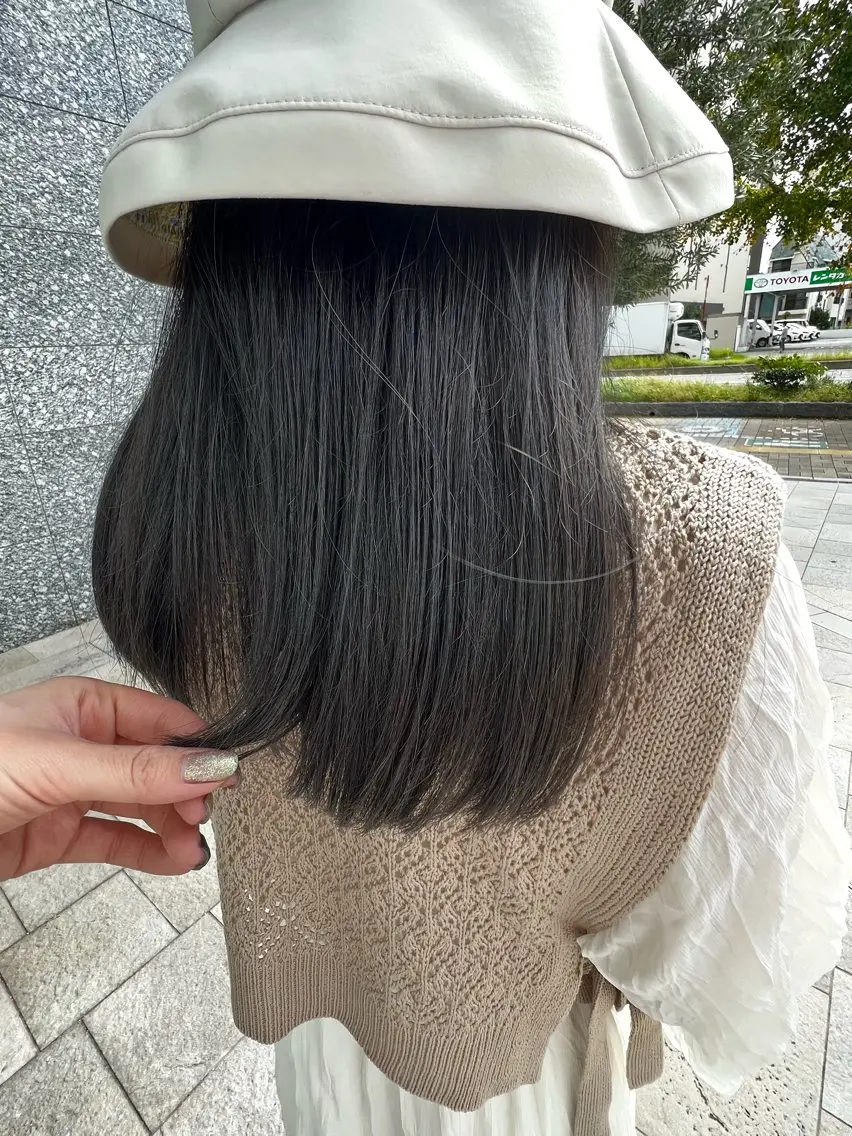 【色気溢れる艶髪に】髪質改善inケアカラー+超音波 TOKIOトリートメント ¥9900の写真