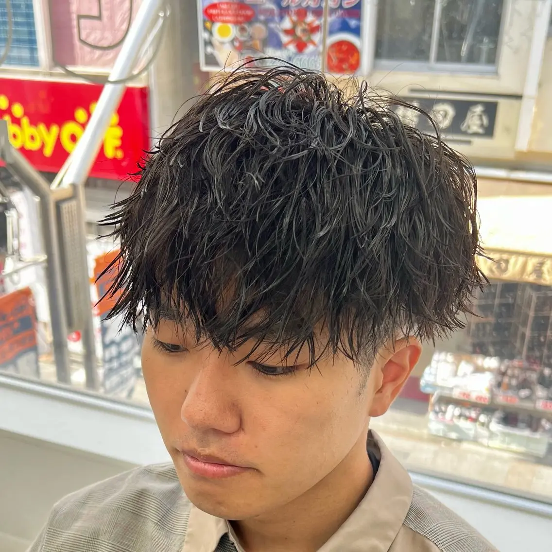 ショート パーマ メンズ カット パーマ メンズパーマ名人 TAKUMAのヘアスタイル