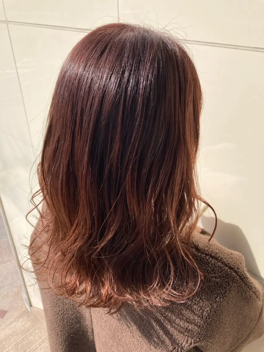 セミロング 宇野 遥香のヘアスタイル