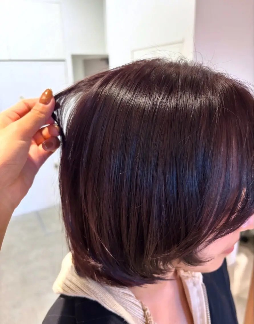ショート カラー レッドカラー 🫧nari🫧 谷町 大阪のヘアスタイル