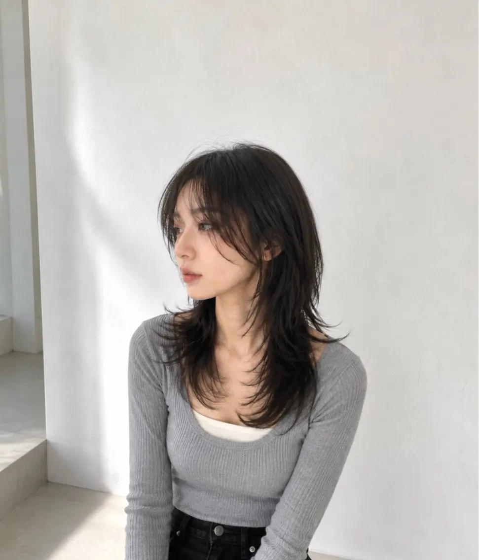 セミロング 清水 柊人のヘアスタイル