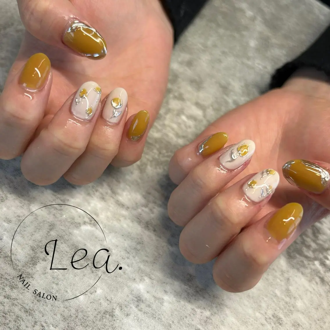 ネイル カジュアル ハンドネイル nail salon Lea.のネイルデザイン
