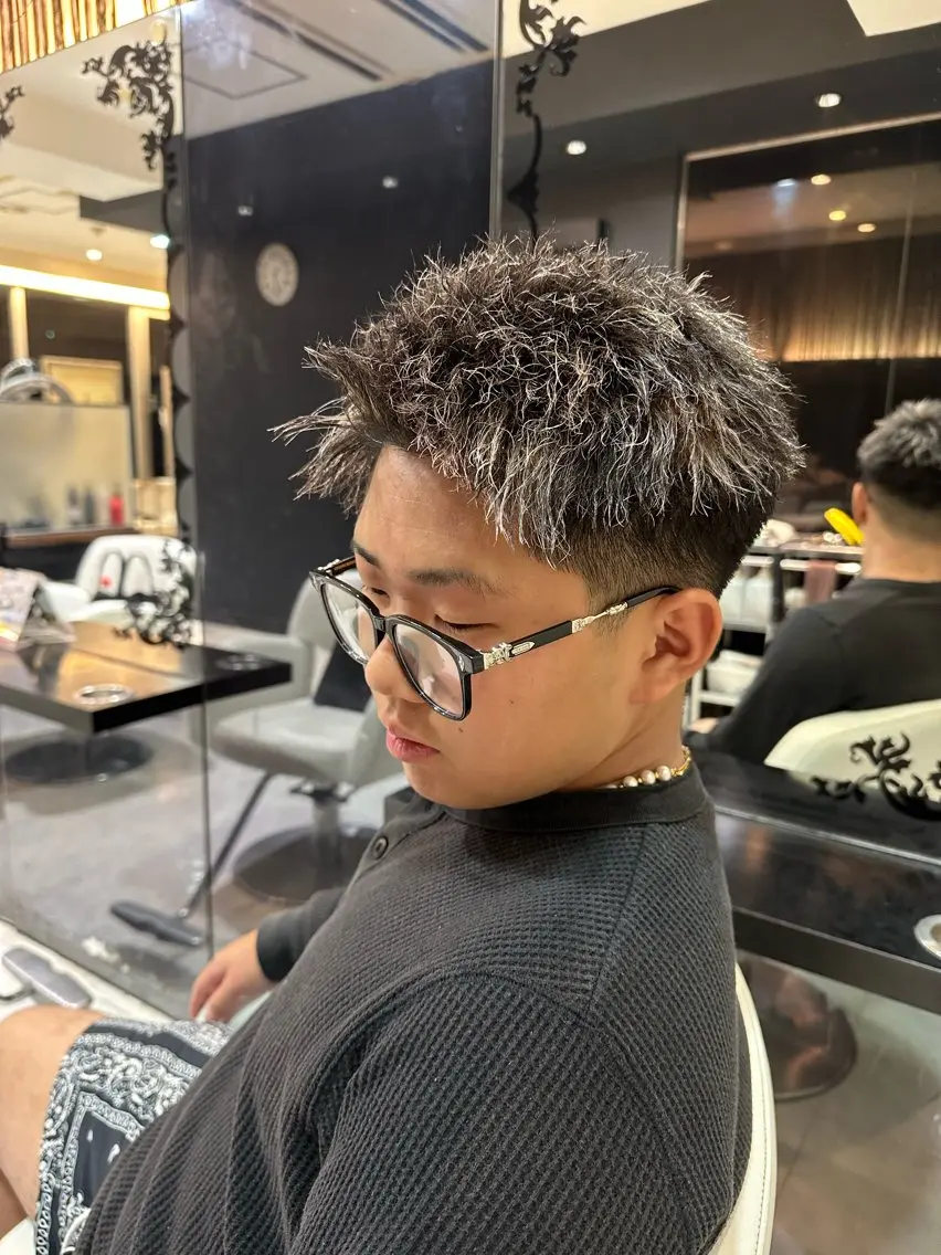 カラー パーマ メンズ パーマ 米山 陽太のヘアスタイル