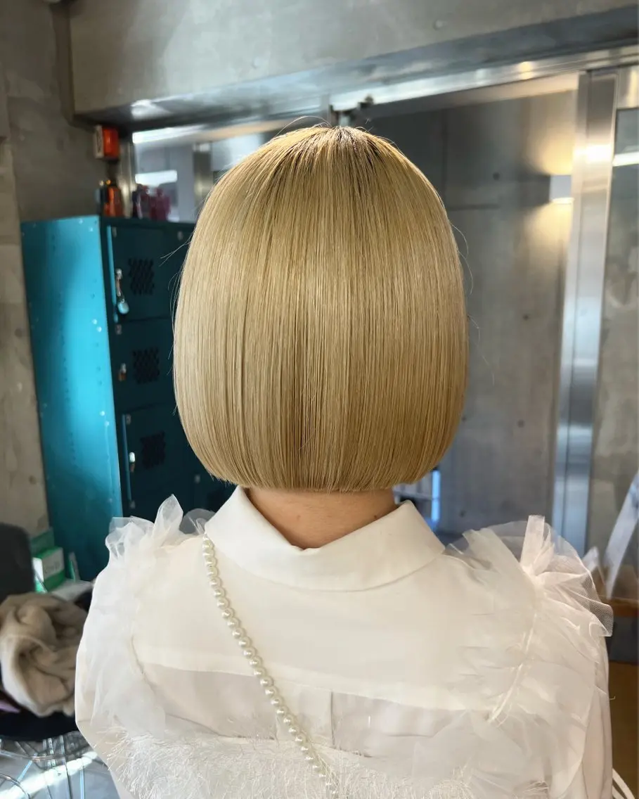 ショート カラー ボブ カット 土田かほ/本日🈳 透明感カラー🍃のヘアスタイル
